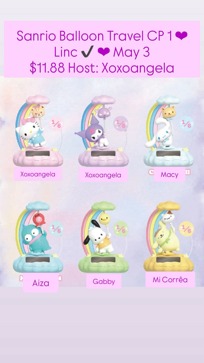 Sanrio Ballon travel Series Claim Party