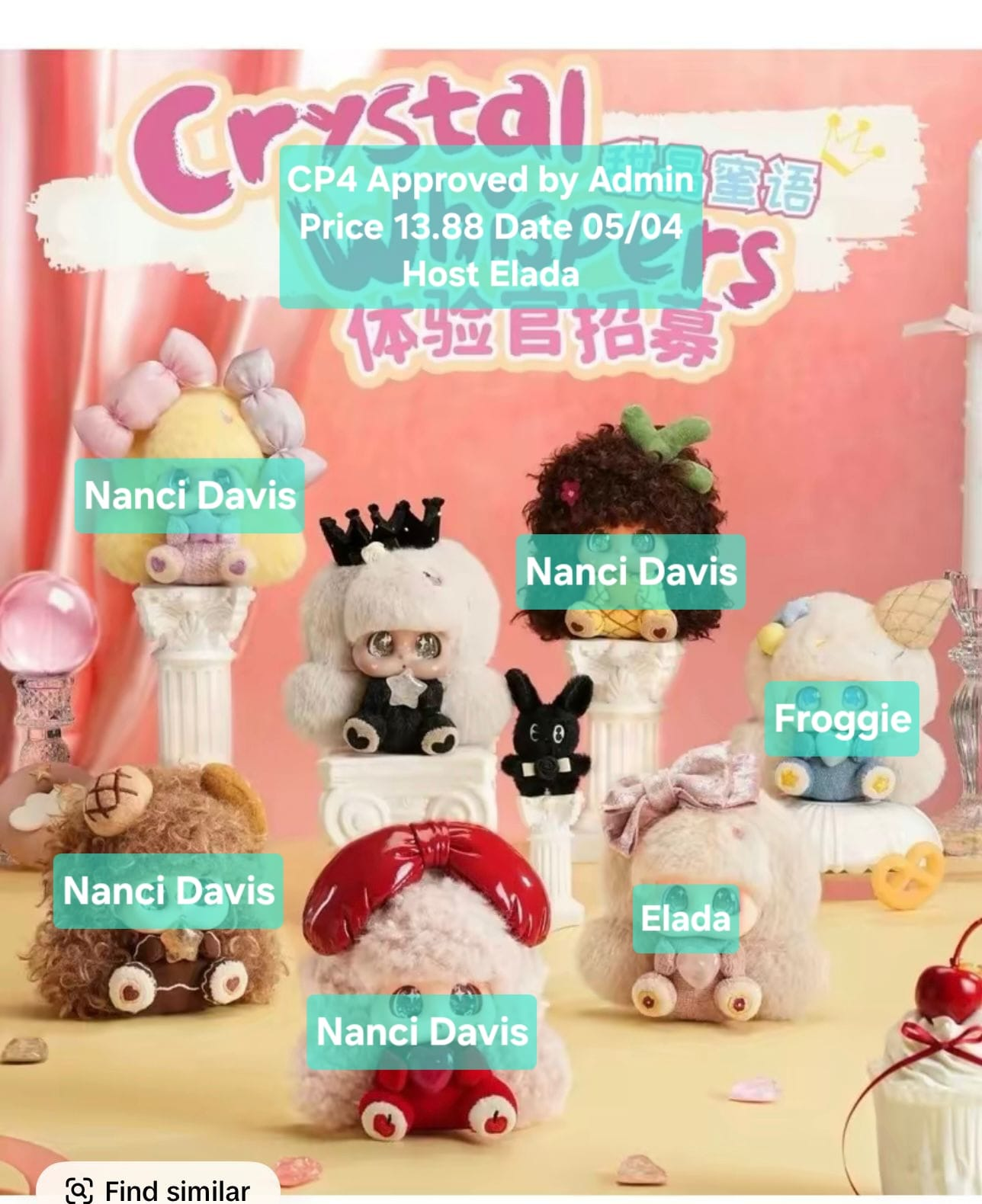 Micoco & NoNo's Crystal Whispers Plush Series toy surprise box Dolls