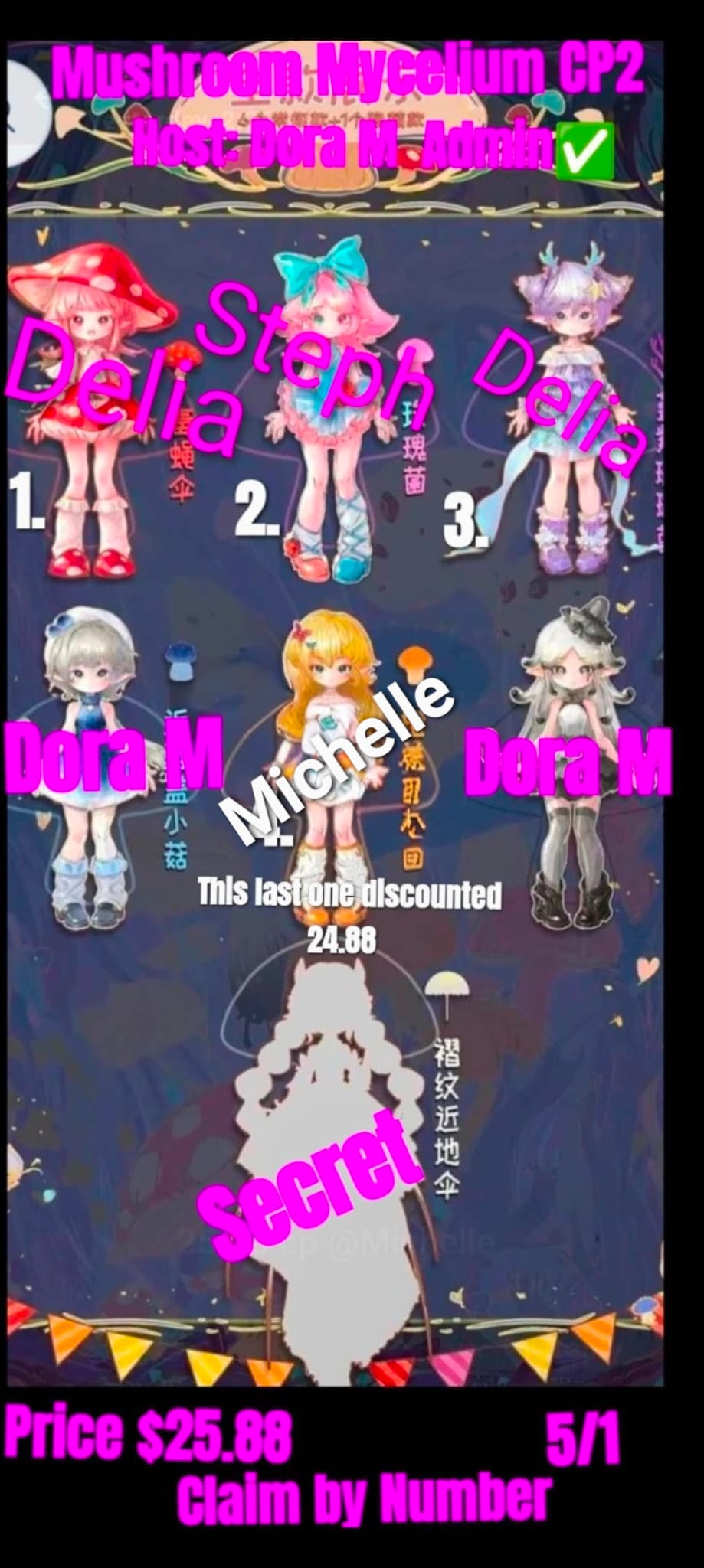 Mushroom BJD Series Claim Party