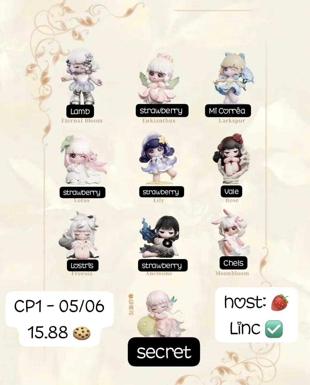Liita Where Petals Settle Series toy surprise box Dolls