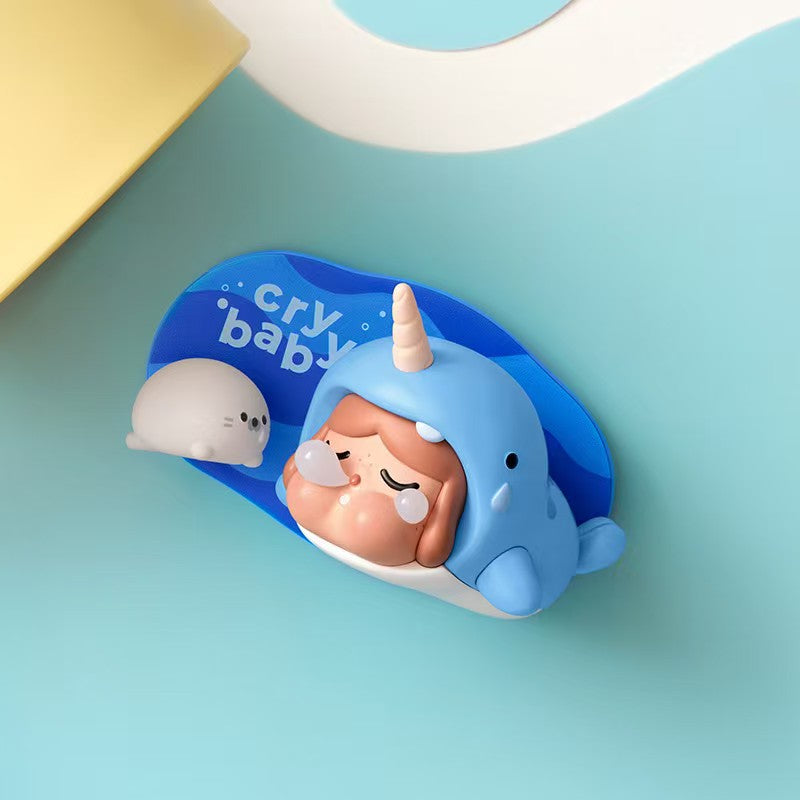 【preorder】POP MART CRYBABY Cry Me an Ocean Fridge Magnet Series toy surprise box Dolls