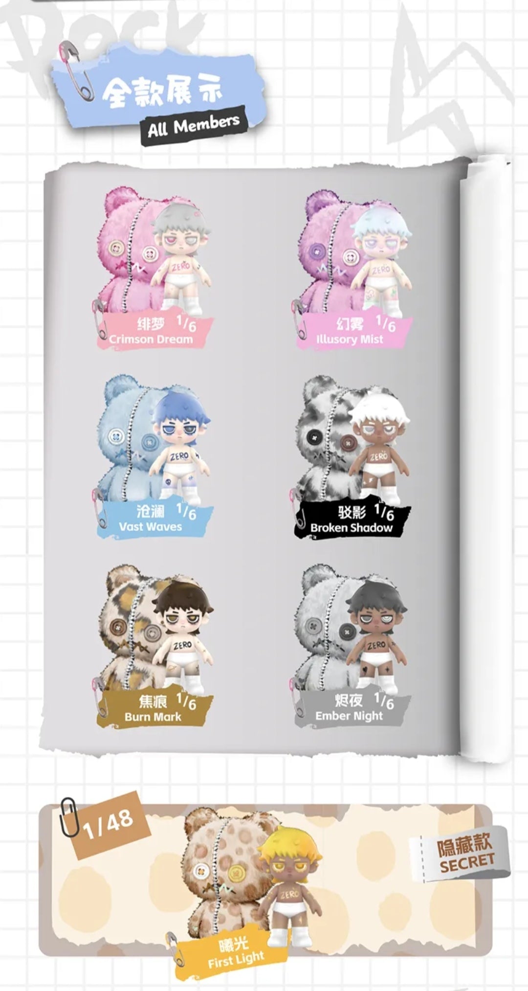 Zero Doll Paradise Fantasy Plush Series toy surprise box Dolls