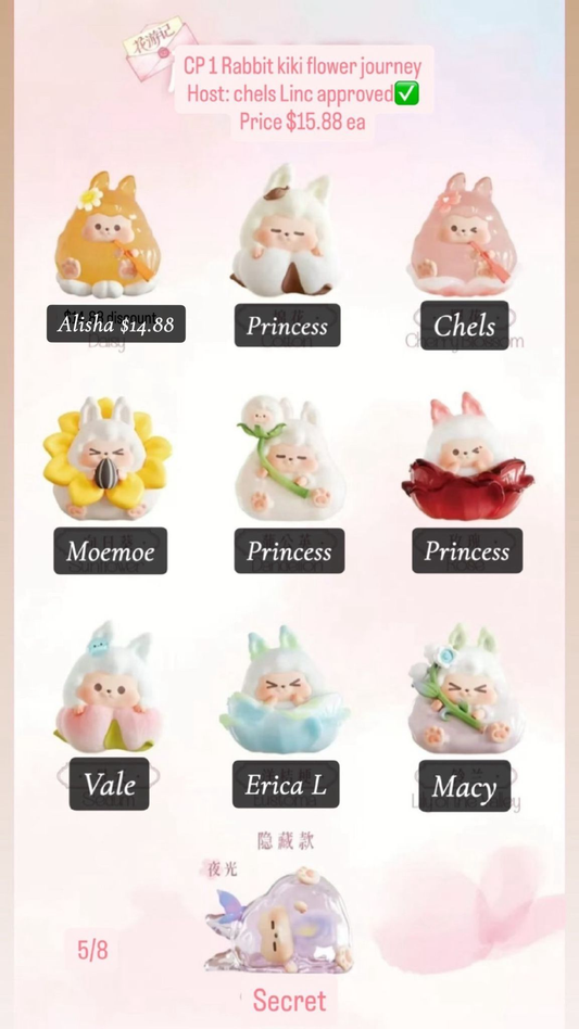 Rabbit KIKI Flower Travelogue Series Claim Party