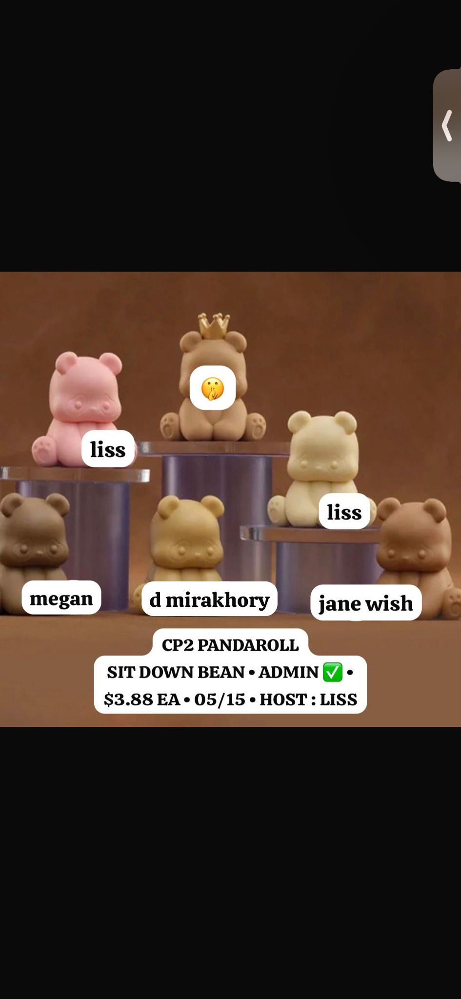 Panda Roll “Sit in a Row” Series  Claim Party