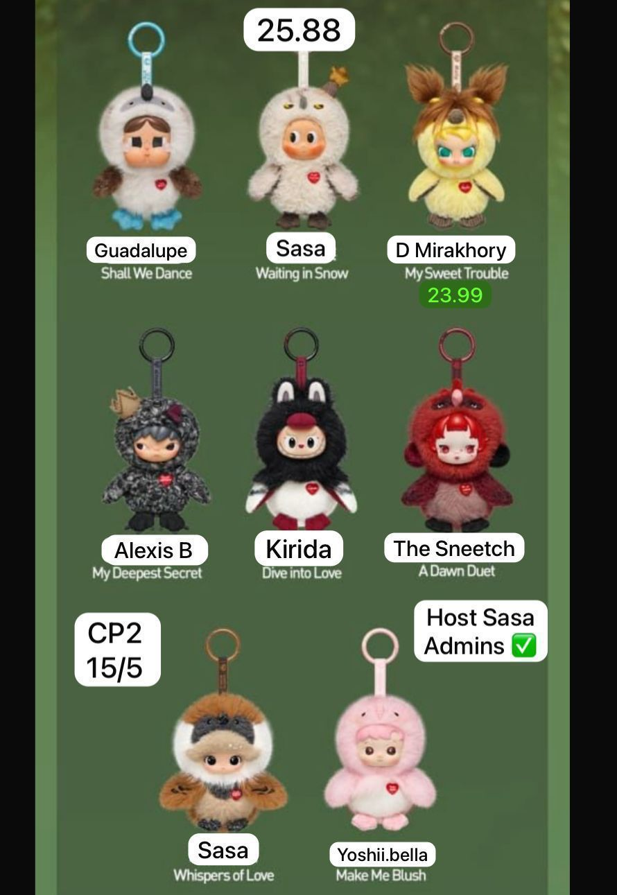 【preorder Confirmed Price Update Time: June 13】POP MART Dear Birds Plush Series toy surprise box Dolls