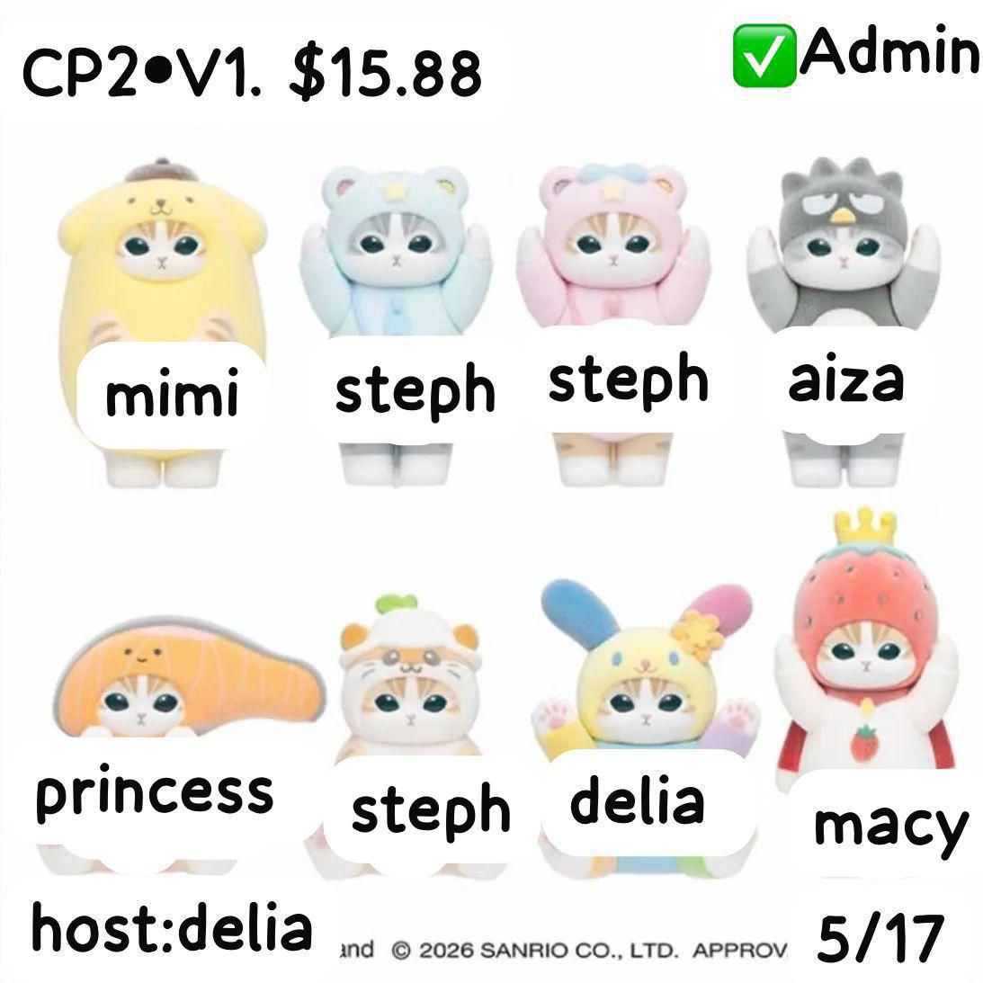 Mofusand Flocking V3 Series toy surprise box Dolls