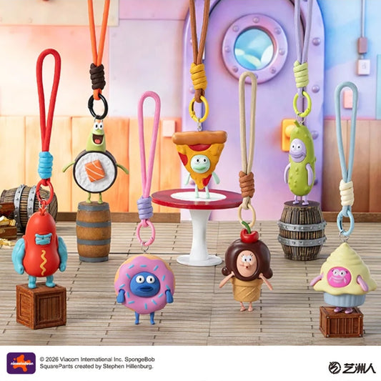 SpongeBob SquarePants Bikini Bottom Food Party Series toy surprise box Dolls