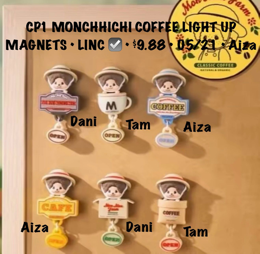 Monchichi Coffee Farm Fridge Magnets Series Claim Party