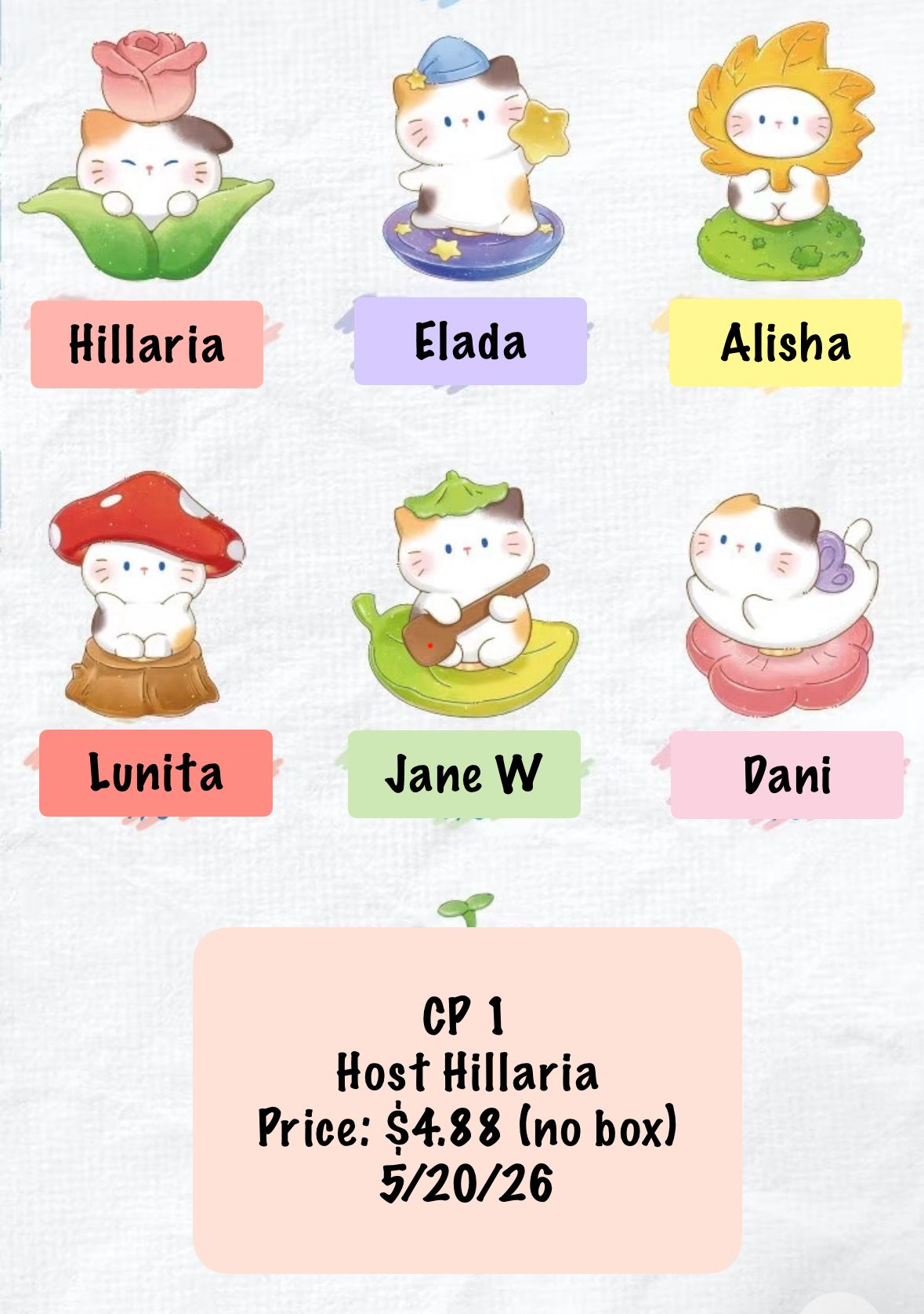 Cat Pal Dream Collection Series Claim Party