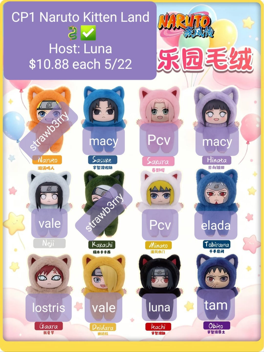 Naruto Kitten Land series claim party