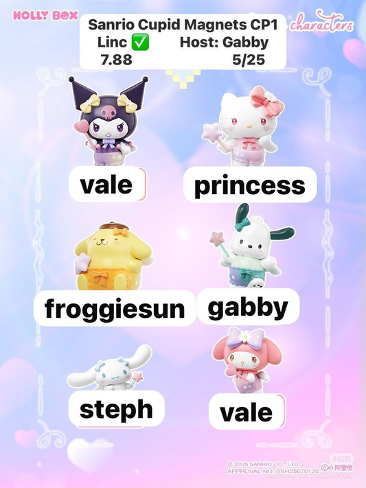 Sanrio Cupid Magnets series claim party