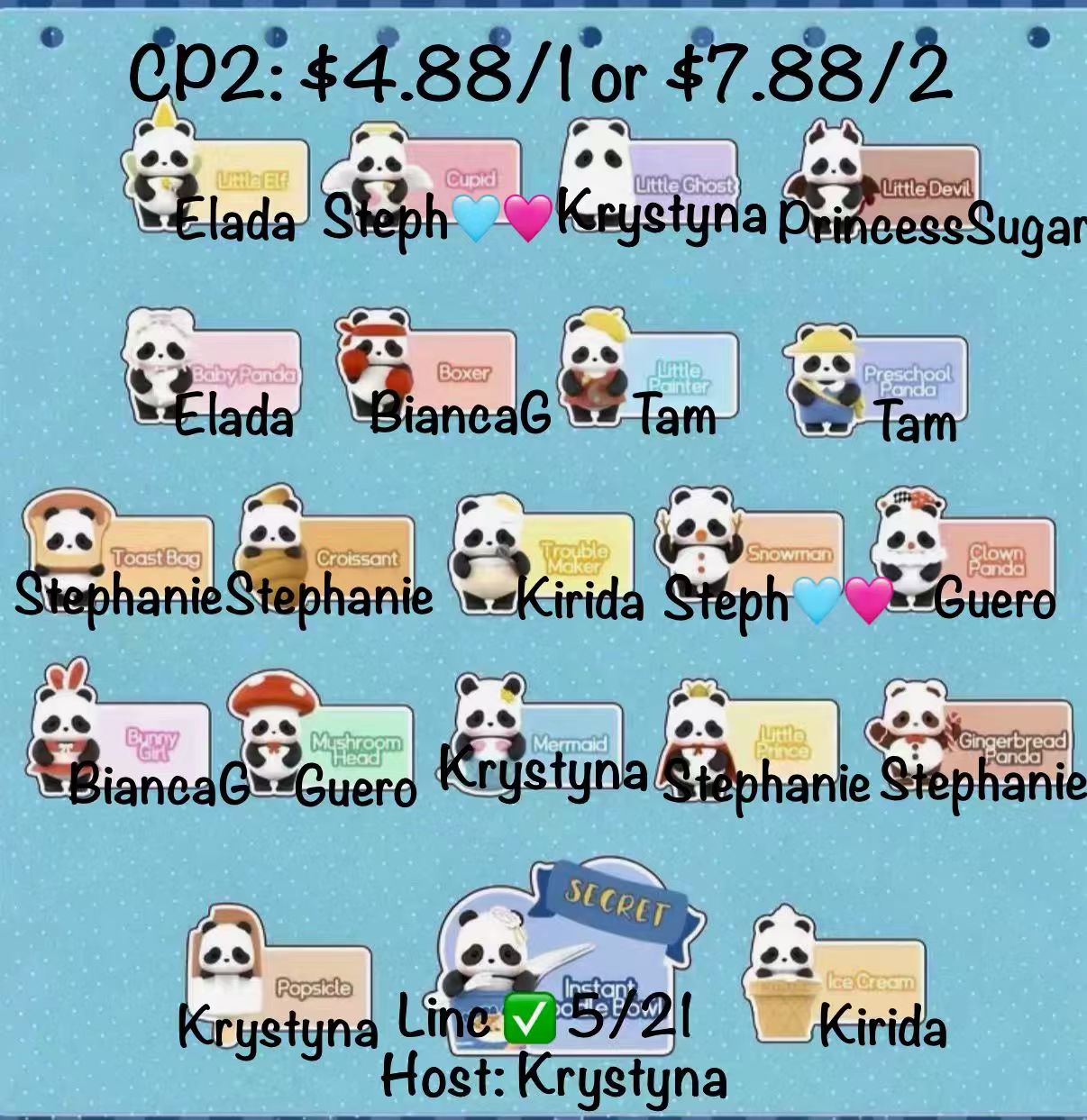 Panda Roll minime Transformable Series Claim Party
