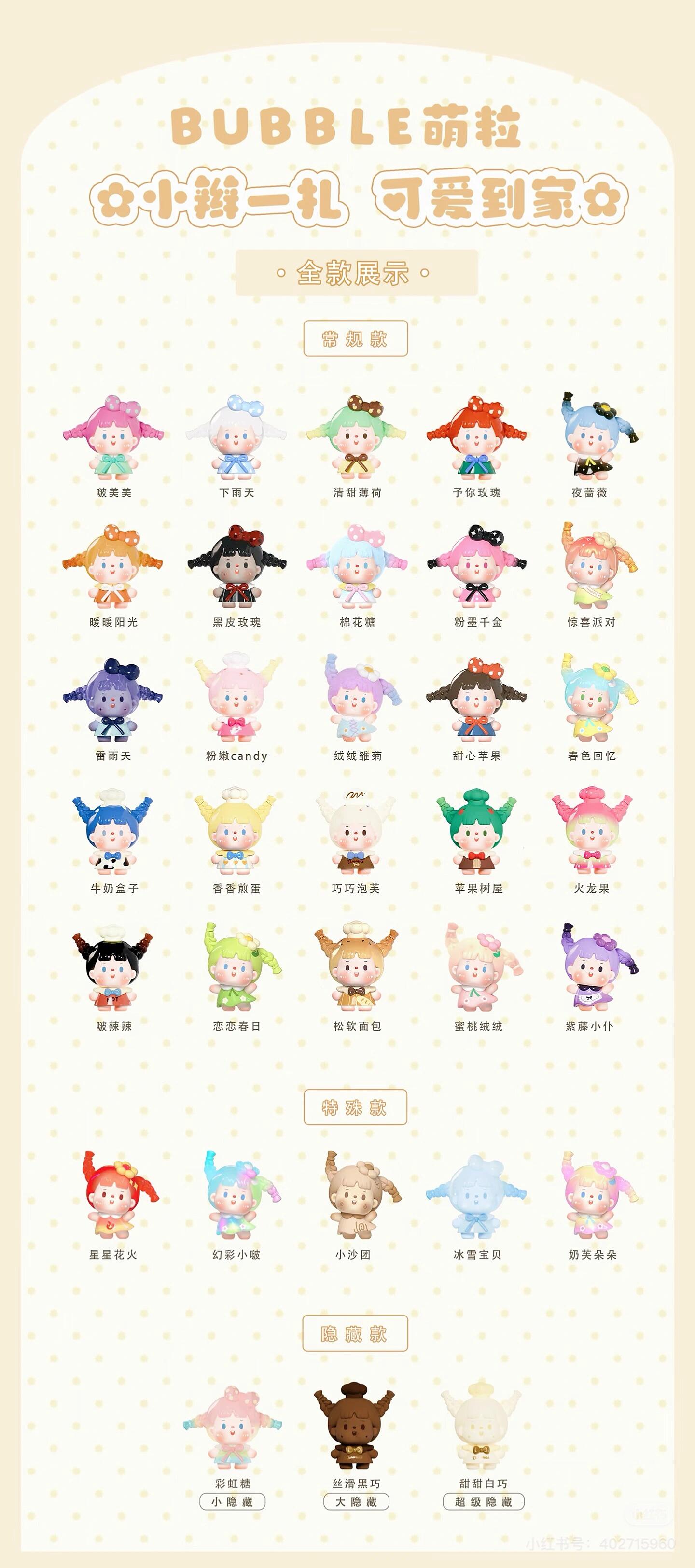 Siwai's "A Little Braid Makes You Adorably Cute" Minibean Series toy surprise box Dolls