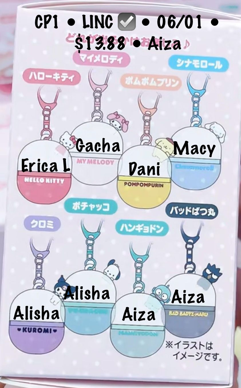 Sanrio Capsule Keychain Series Claim Party