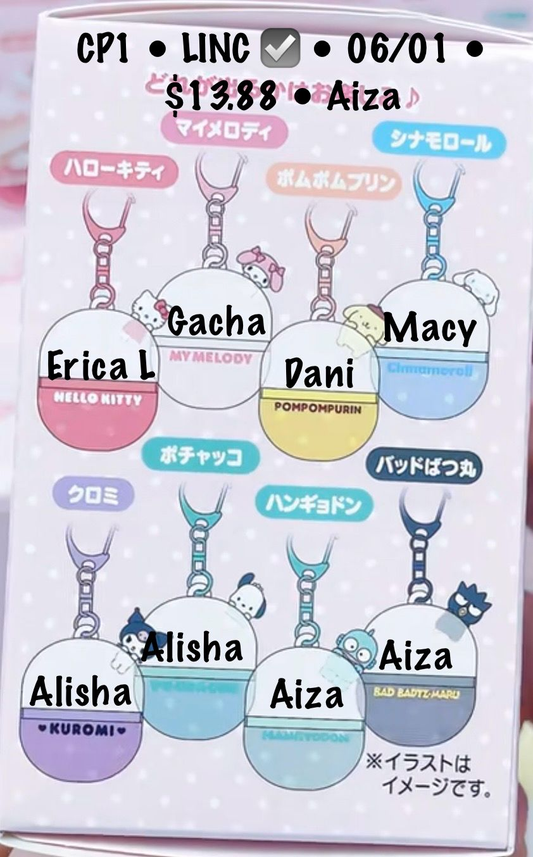 Sanrio Capsule Keychain Series Claim Party