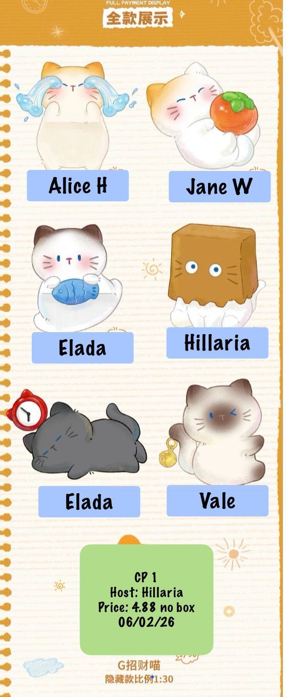 The Cat Come Series Claim Party