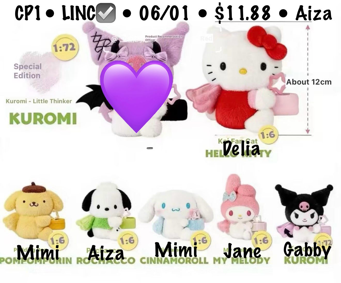 Sanrio Hugugu Series Claim Party