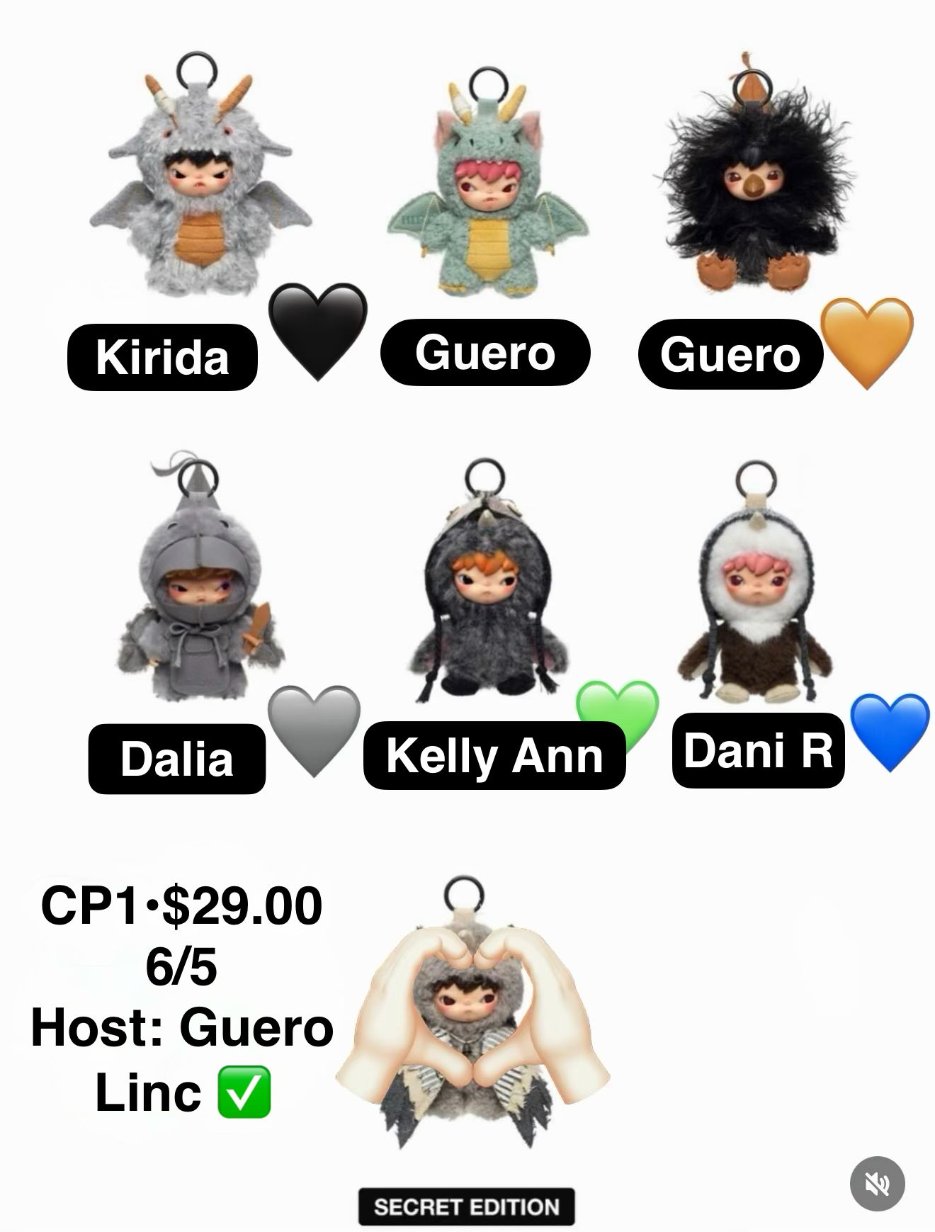 【preorder Confirmed Price Update Time: June 13】POP MART Hirono Mist Walker Plush Series toy surprise box Dolls