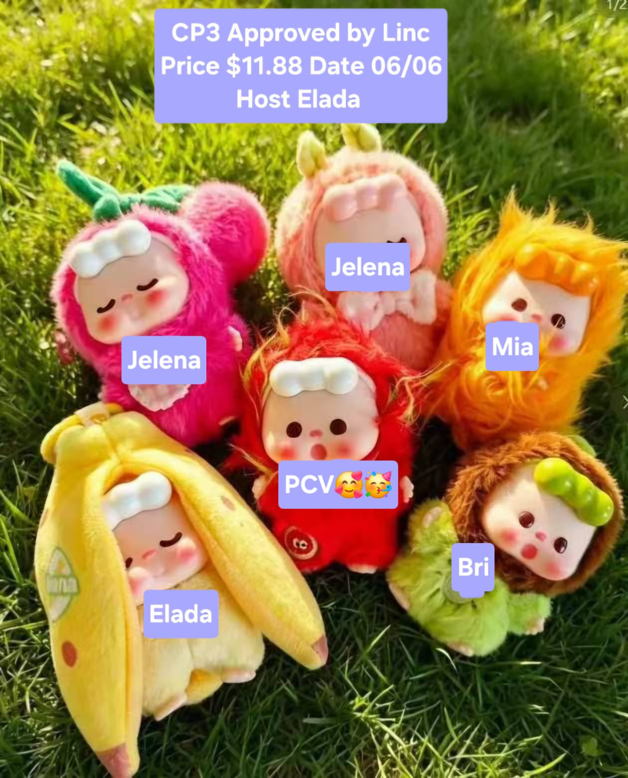 Wuwu Crazy Fruit Plush Series toy surprise box Dolls