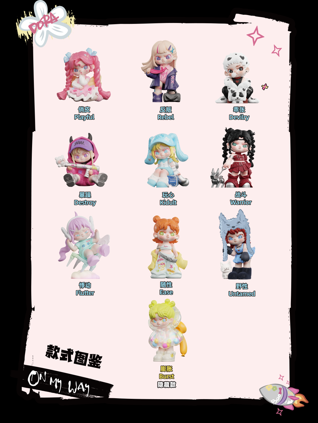 【preorder June 15th】Dora On My Way Series toy surprise box Dolls
