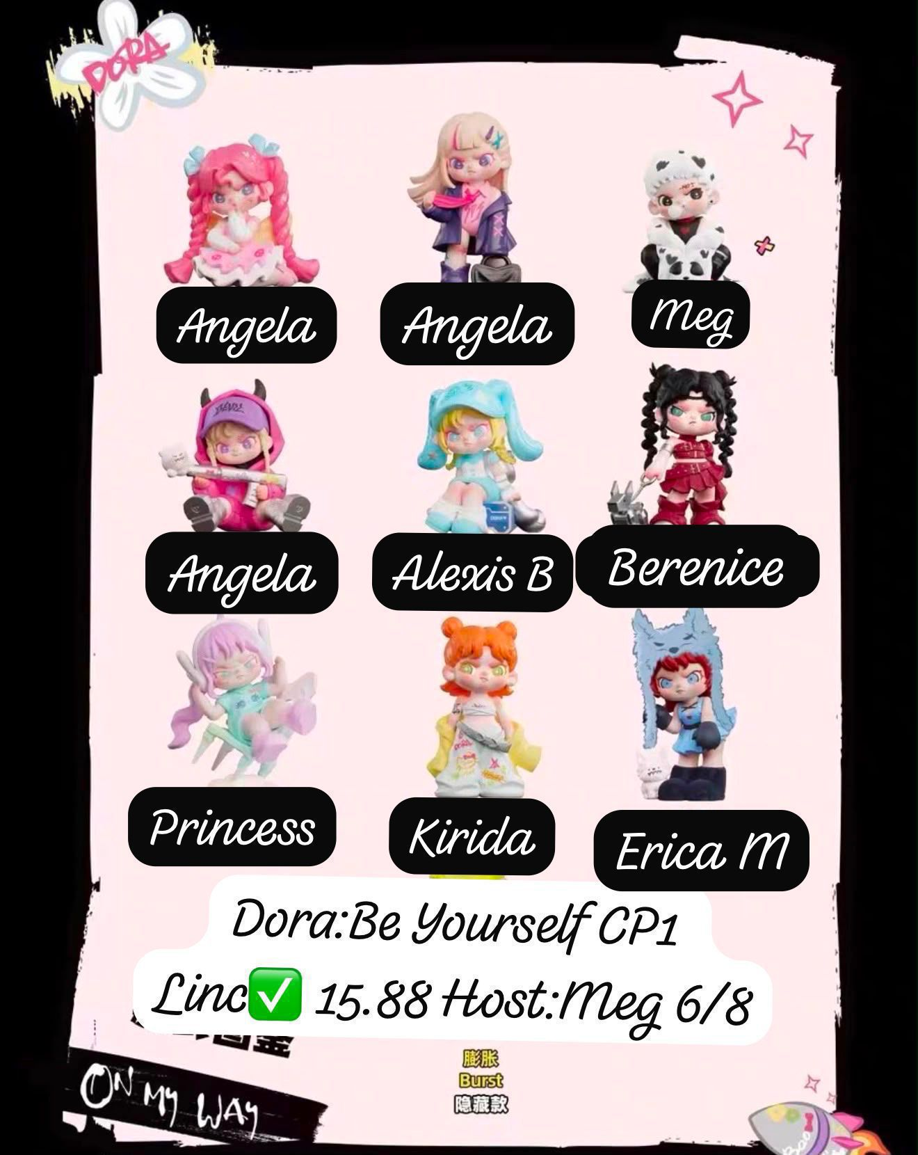 【preorder June 15th】Dora On My Way Series toy surprise box Dolls