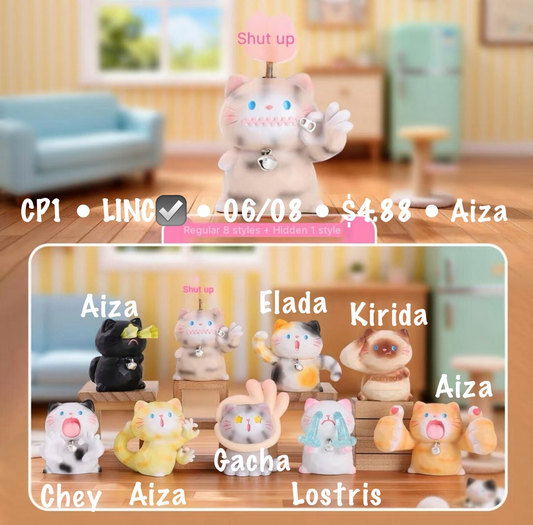 “Treasure Emotions: Meow-Woo” Desktop Figurine Series Claim Party