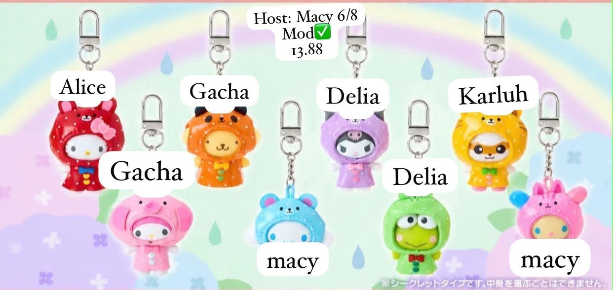 Sanrio Rainy Day Series Claim Party