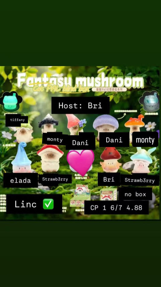 MiaoMiao PAI Fantasy Mushroom Series Claim Party