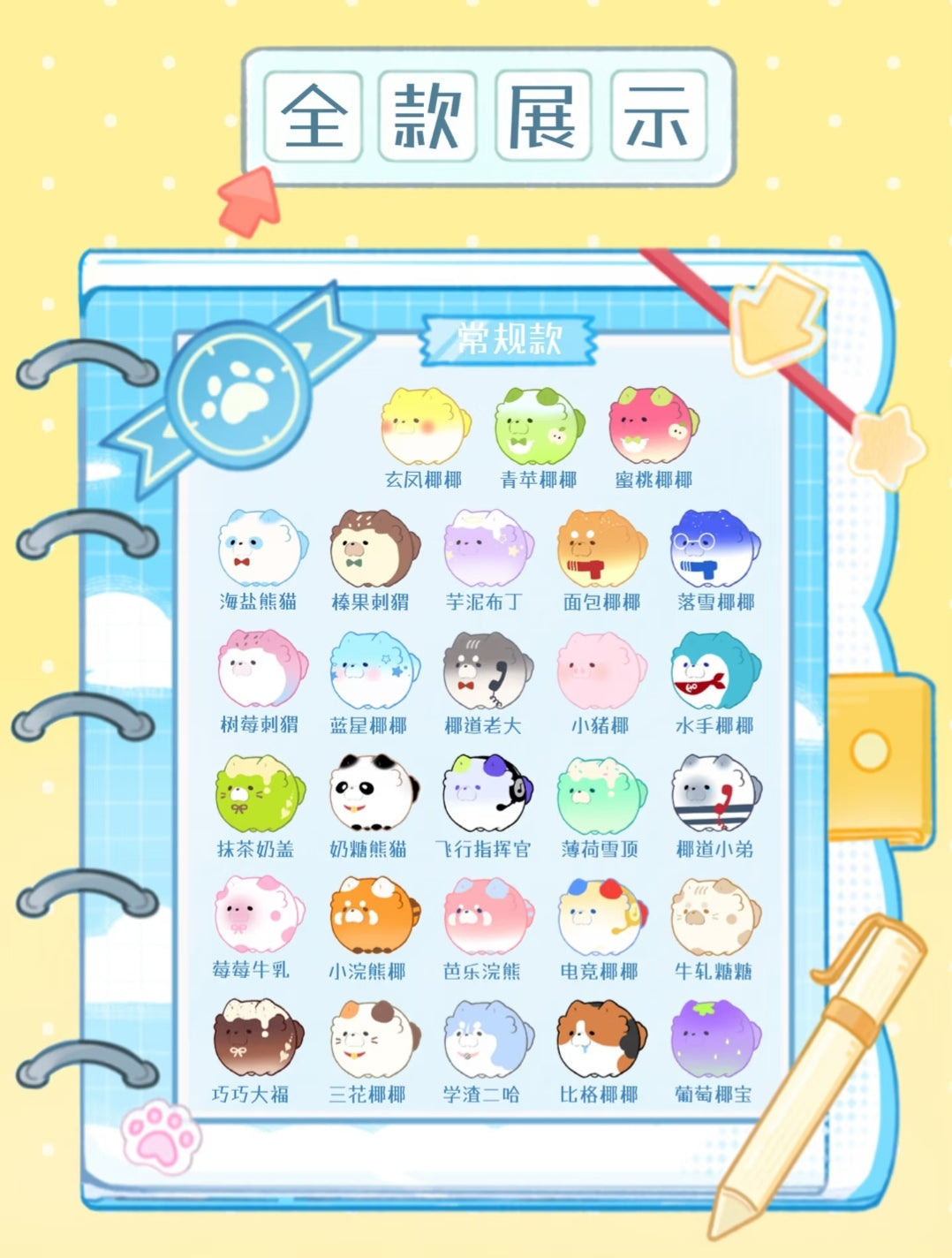 Yaybo's Costume Diary Minibean Series toy surprise box Dolls