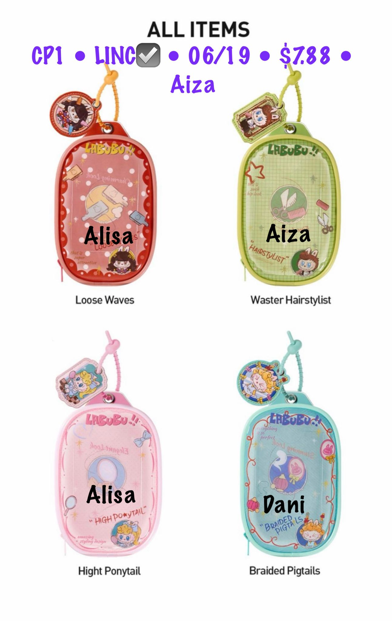 The Monsters Hair Salon Display Bag Series Claim Party