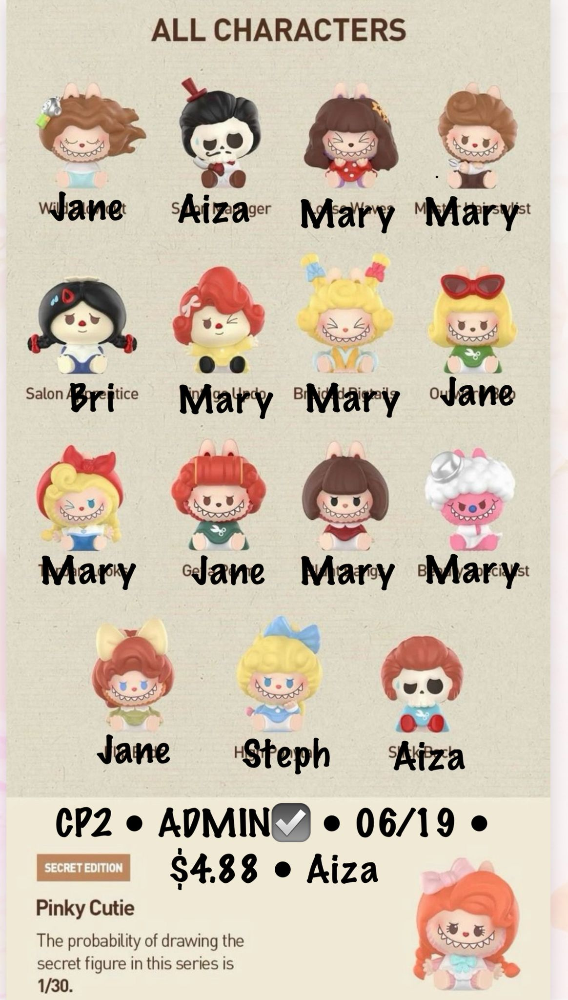 【preorder】POP MART The Monsters Hair Salon Minibean Series toy surprise box Dolls