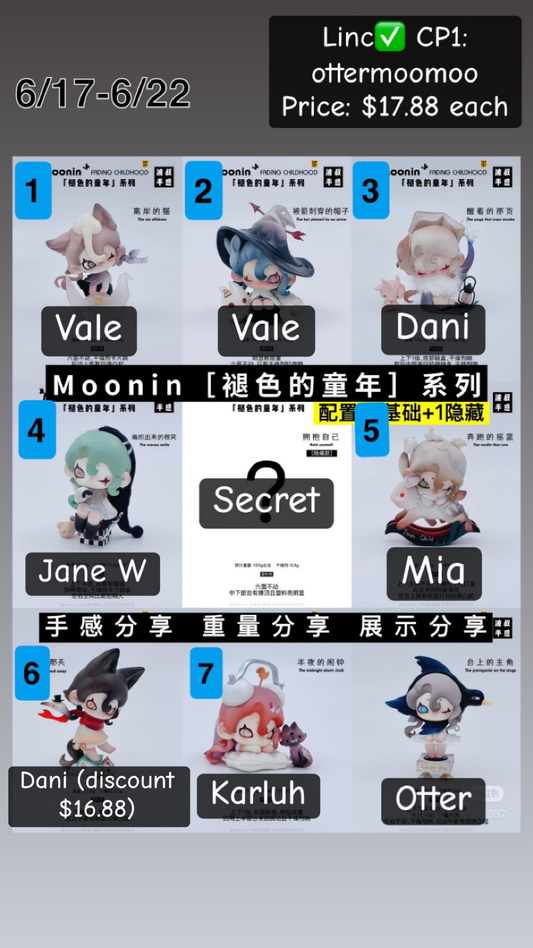Moonin Faded Childhood Series Claim Party