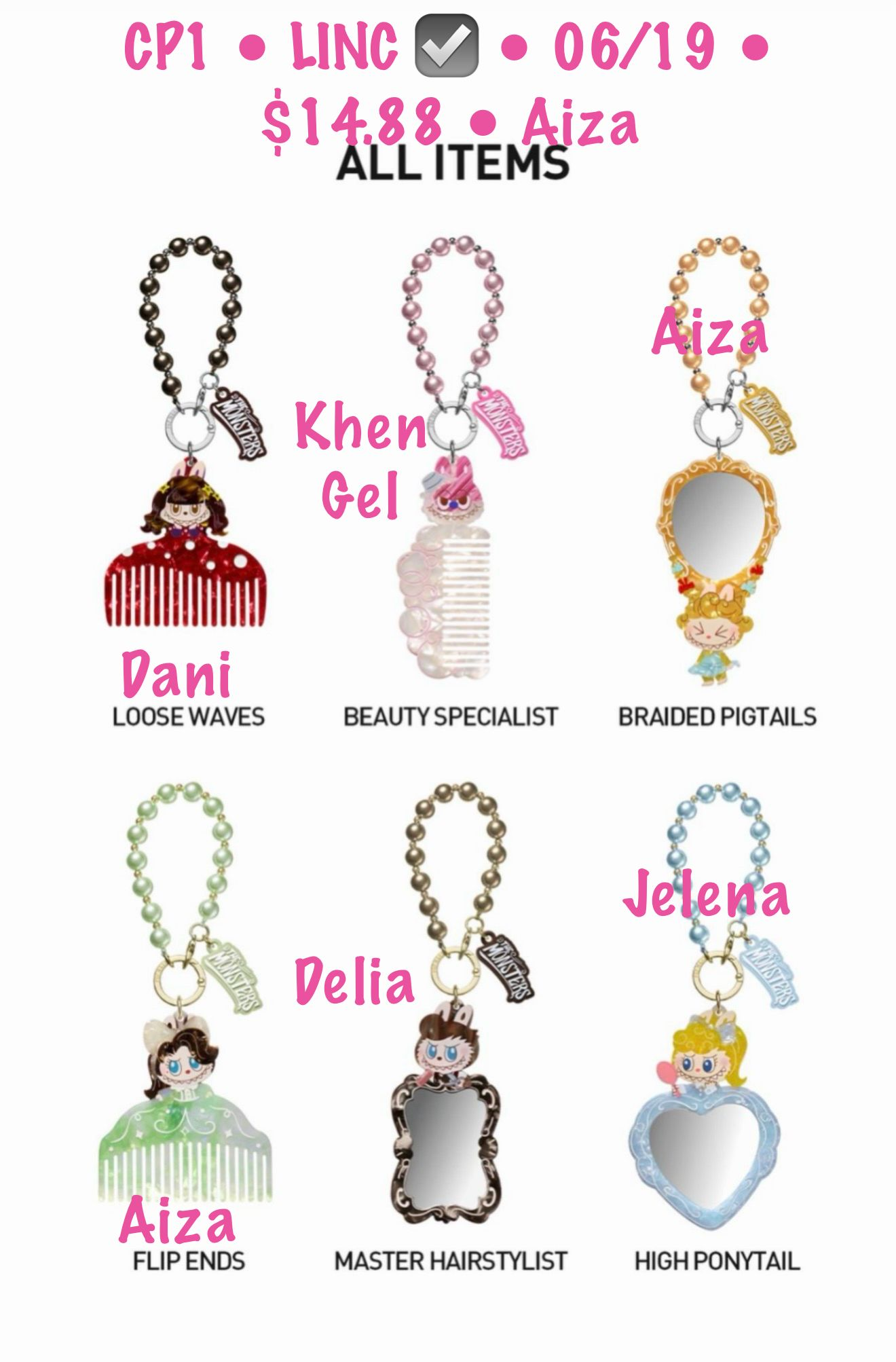 【preorder】POP MART The Monsters Hair Salon Comb Series toy surprise box Dolls