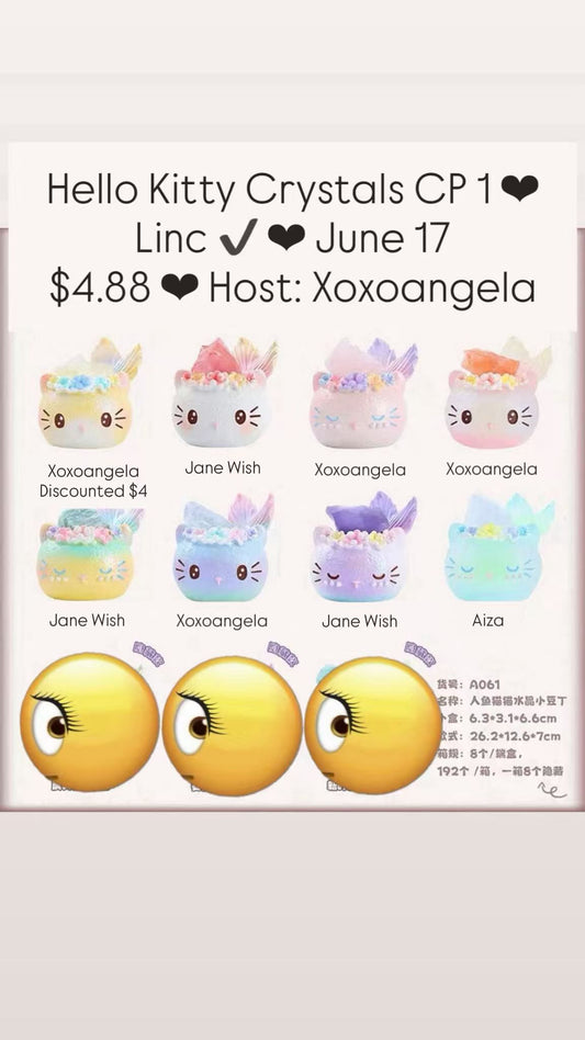 Mermaid Miao Miao Crystal Little Bean Series Claim Party