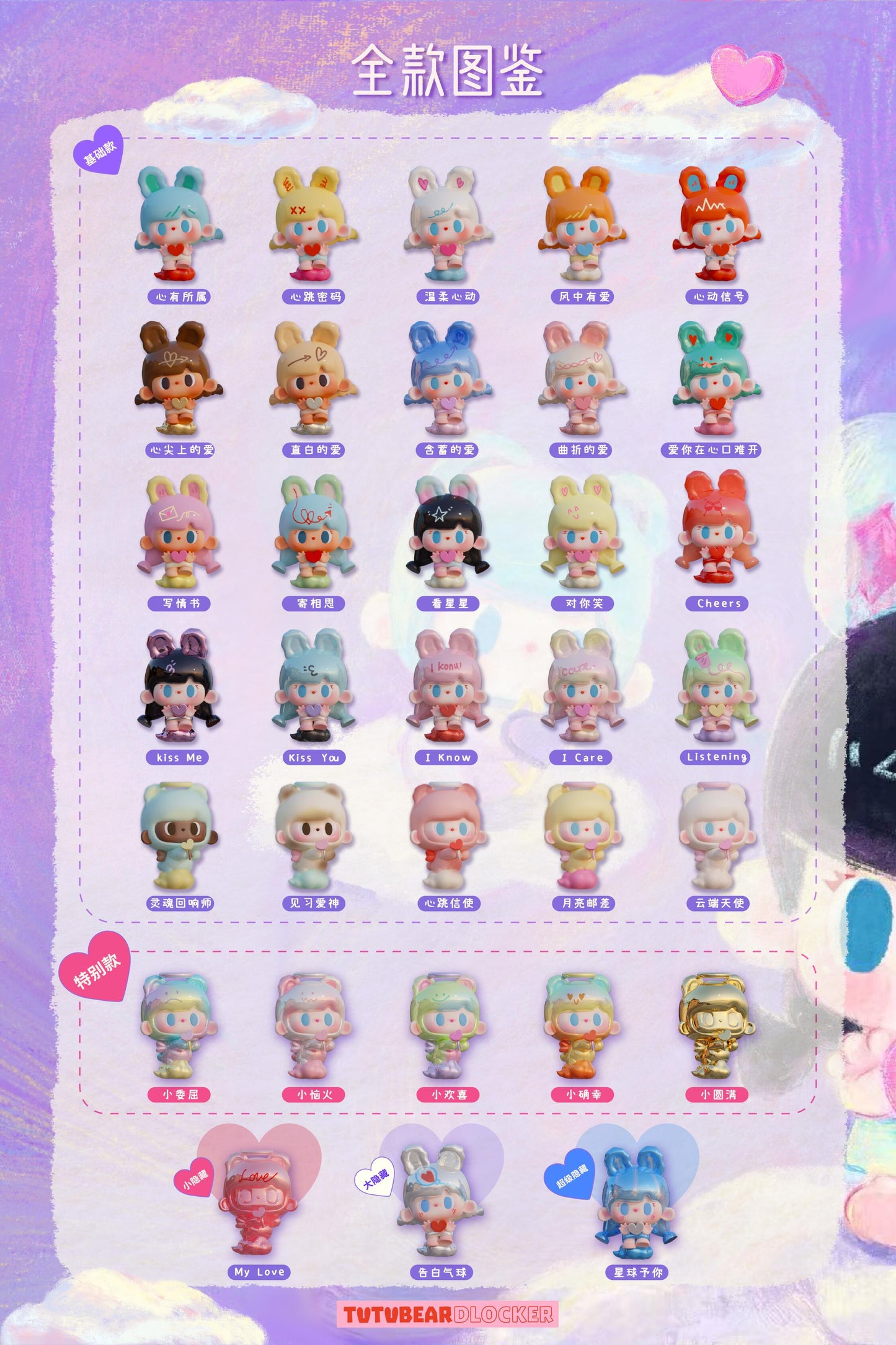 Tutubear About Love Minibean Series toy surprise box Dolls