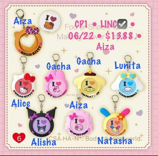Sanrio I LOVE Details Retro Heart-Print Denim Skirt Collection Claim Party