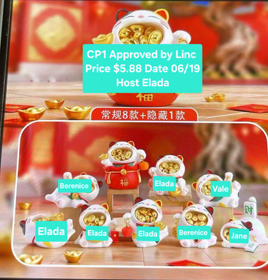 Lucky Cat with Bursting Gold Coins Series Claim Party