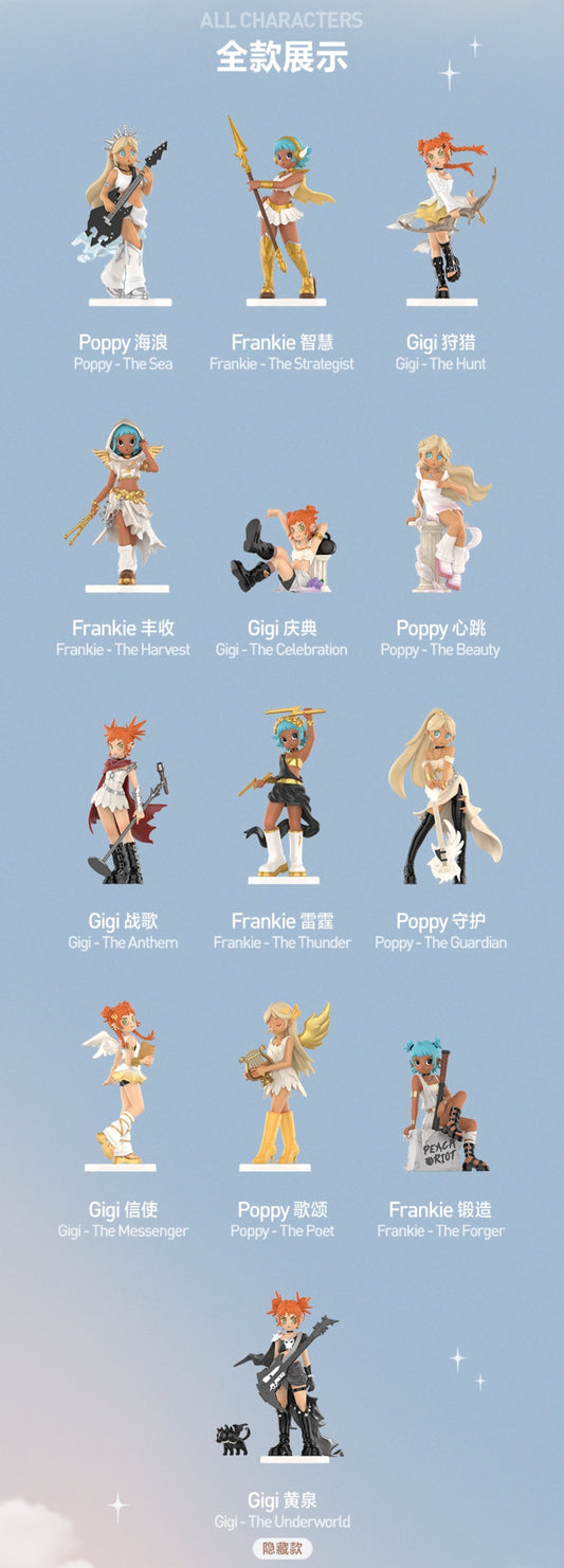 【preorder】POP MART Peach Riot Power Chords Series toy surprise box Dolls