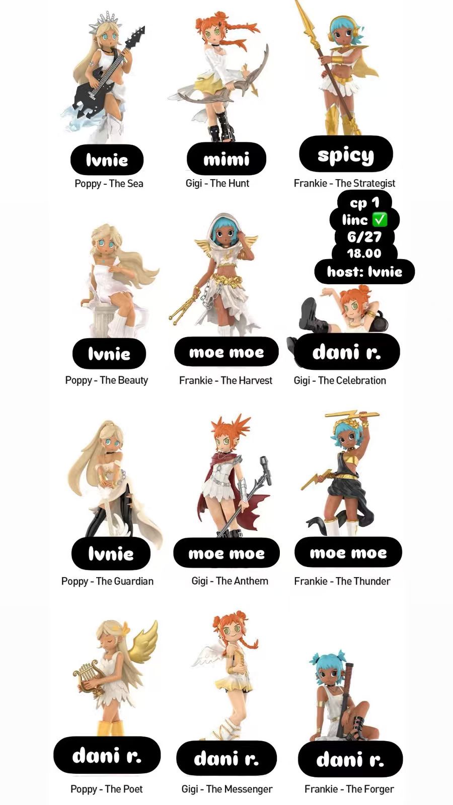 【preorder】POP MART Peach Riot Power Chords Series toy surprise box Dolls