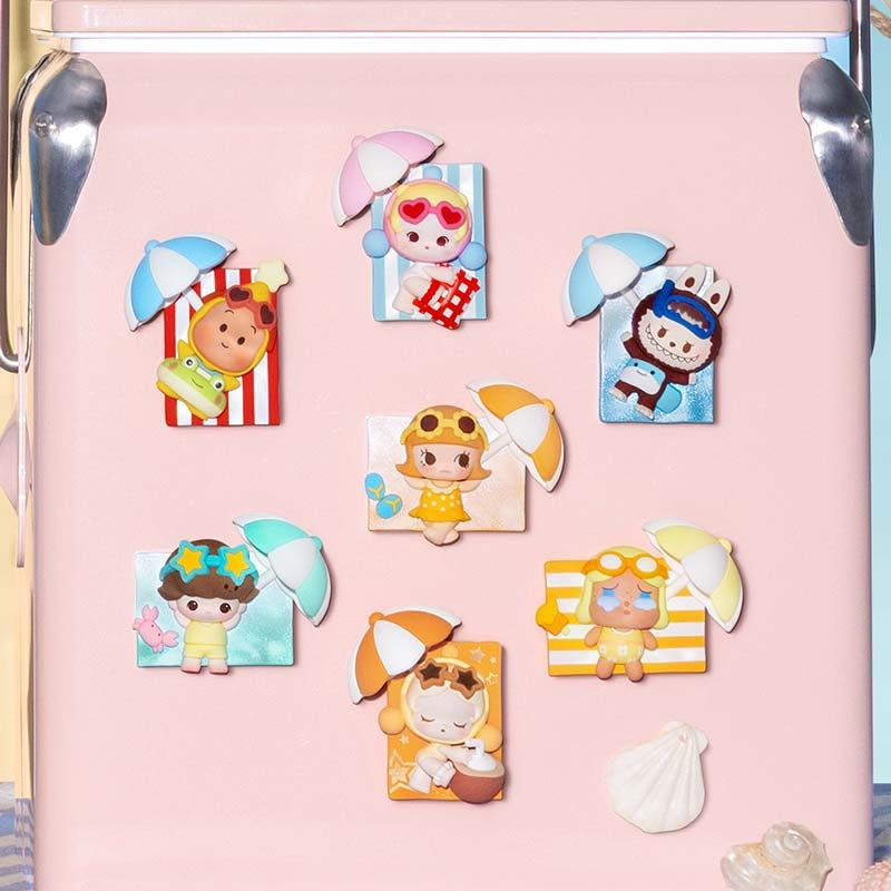 【preorder】POP MART Island Vacation Refrigerator Magnet Series toy surprise box Dolls