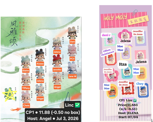 The tutubear beret collection includes the “Feng Ya Song” and “Holy Moly” series Claim Party