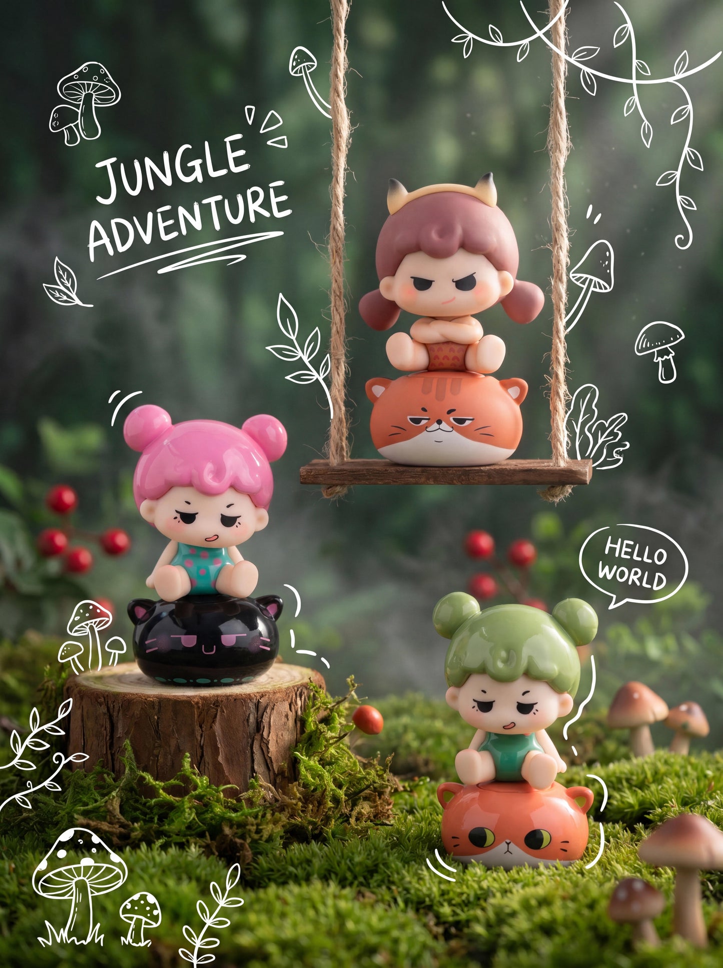 【Released on July 19th】Mengdana Little World Minibean Series toy surprise box Dolls