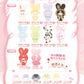 Yooki Healing Bunny Plush Series toy surprise box Dolls