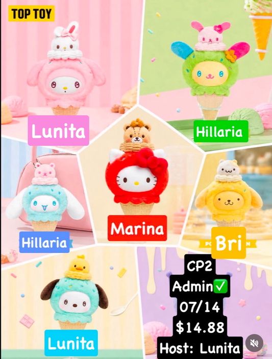 Sanrio Little Ice Cream Cone Series Claim party