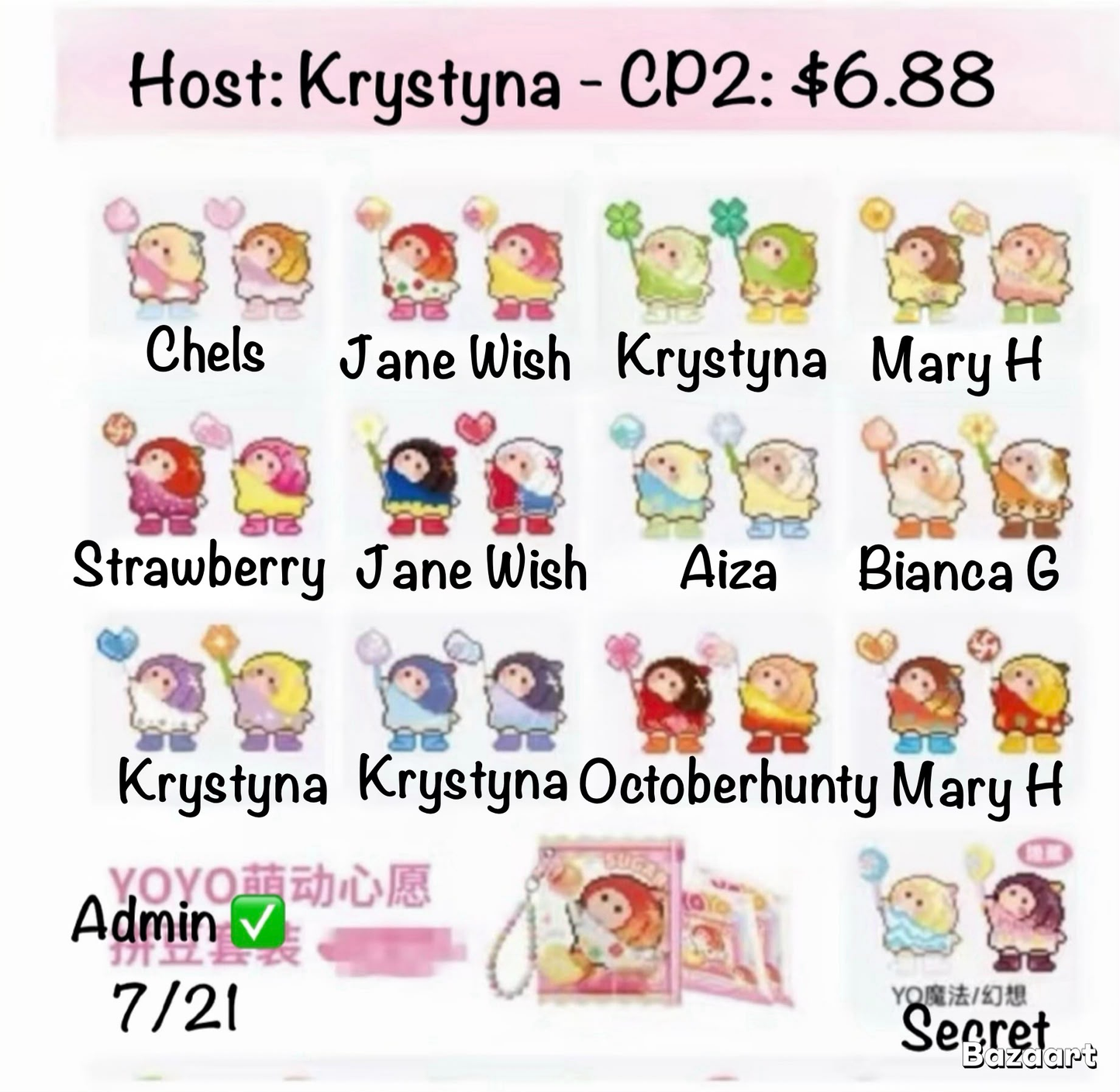 Yoyo's Heartwarming Wishes Bead Art Series Claim Party