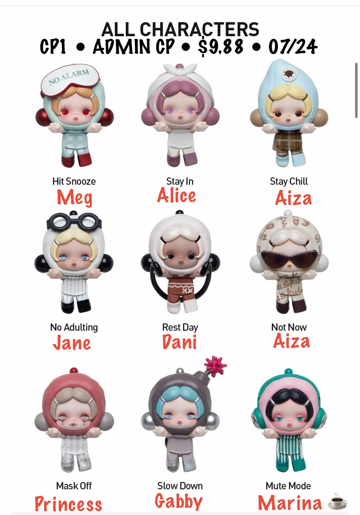 【preorder】POP MART θ Skullpanda Off Mode Mini Series toy surprise box Dolls
