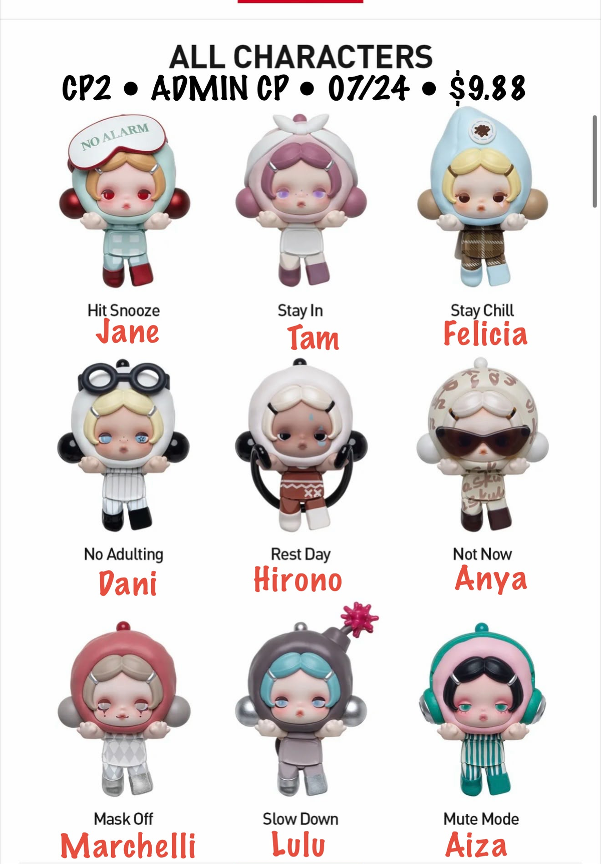 【preorder】POP MART θ Skullpanda Off Mode Mini Series toy surprise box Dolls