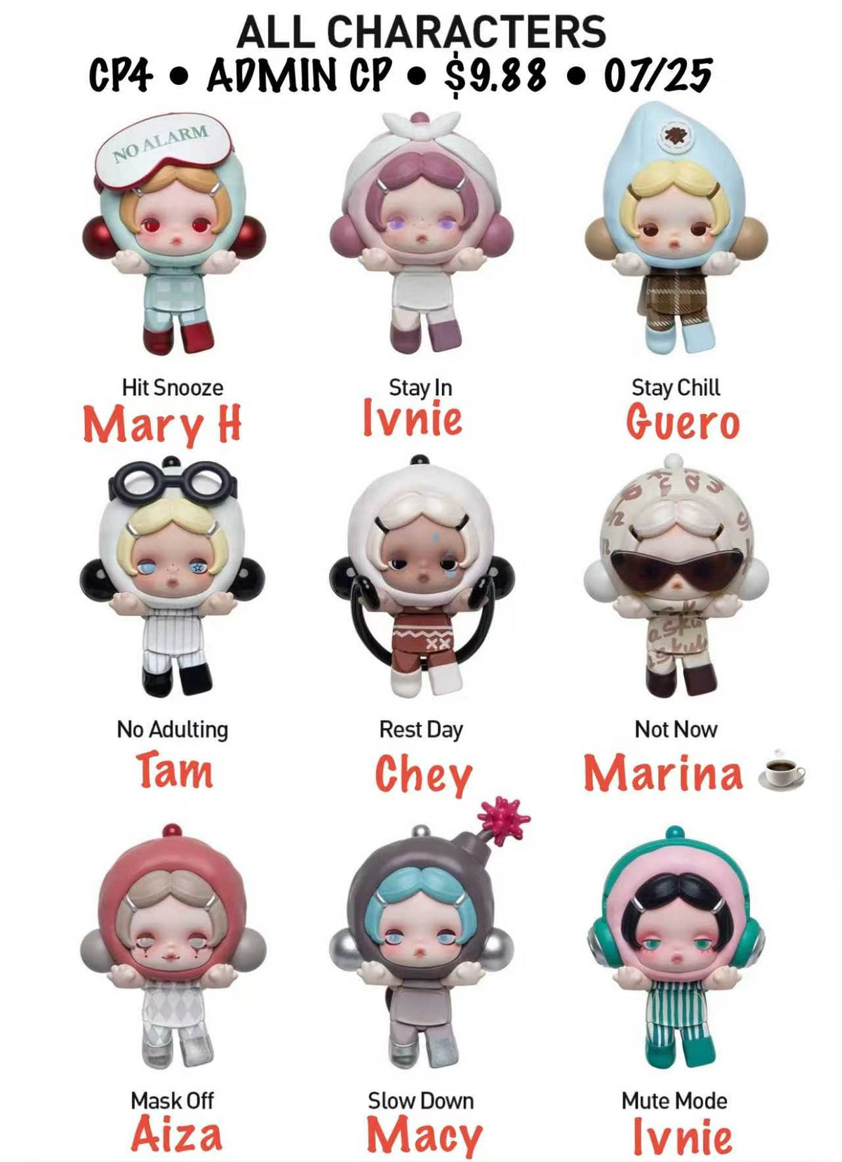 【preorder】POP MART θ Skullpanda Off Mode Mini Series toy surprise box Dolls