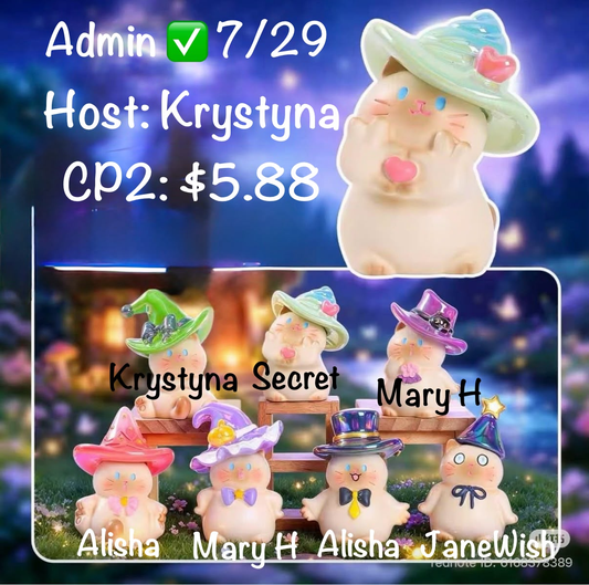 Magic Meow Academy Figurine and Desktop Ornament Series Claim Party
