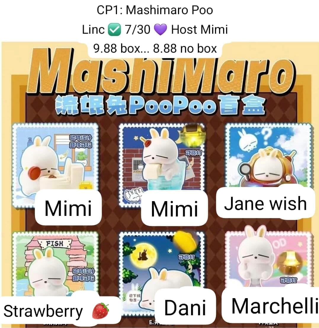 Mashimaro The Rogue Rabbit Poopoo Series Claim Party